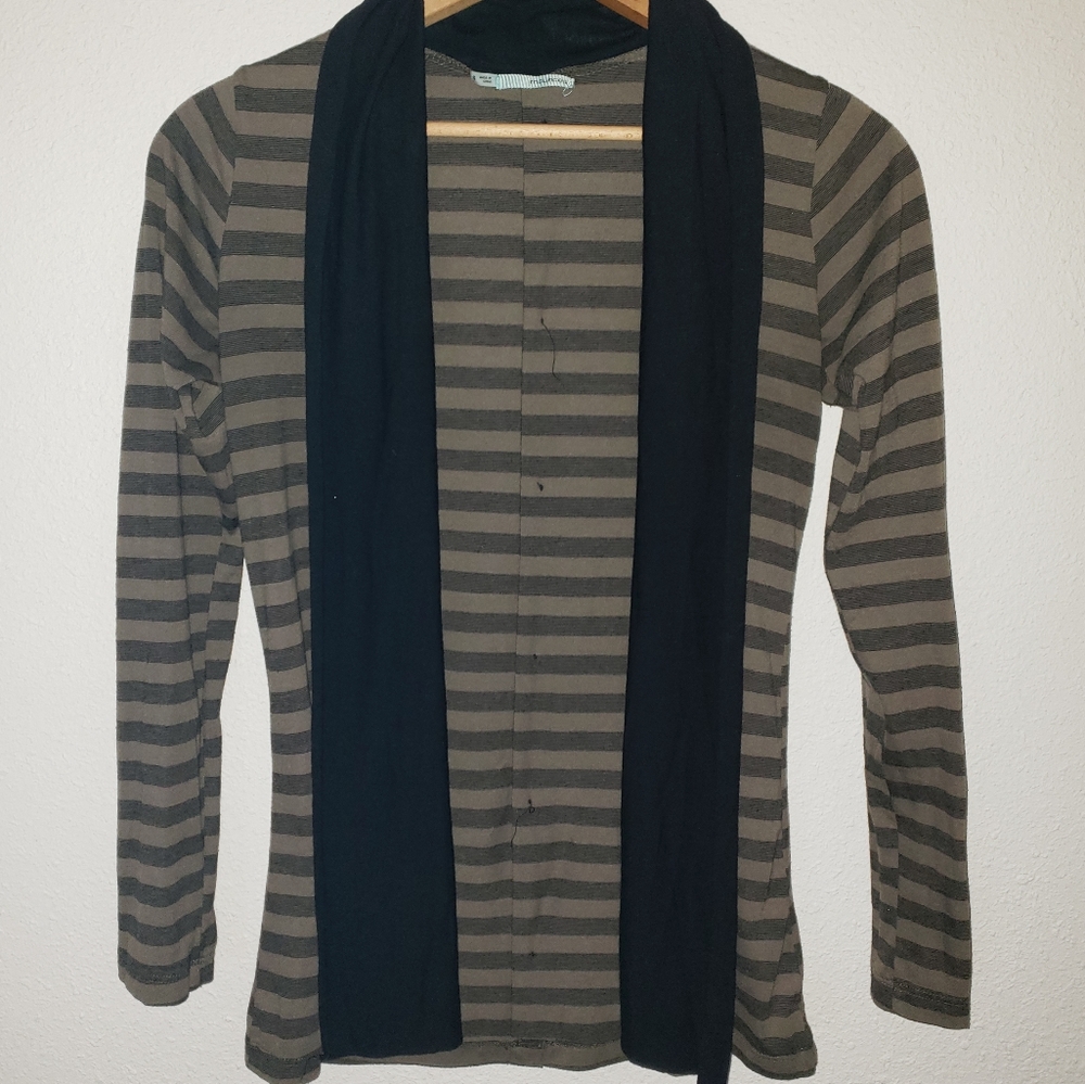 Maurices Striped Cardigan with Button Accents